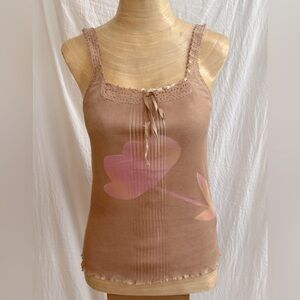 DKNY cotton knit tank top